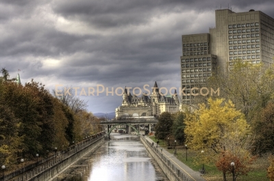Chateau Laurier and Canal