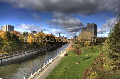 Rideau Canal Autumn View in Downtown Ottawa Two