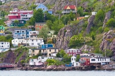 St Johns colorful houses on the rocks 15177