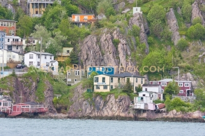 St Johns colorful houses on the rocks 15348