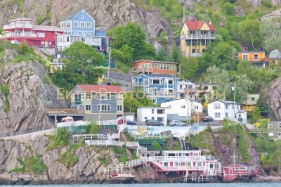 St Johns colorful houses on the rocks 15368