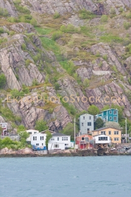 St Johns colorful houses on the rocks 15388